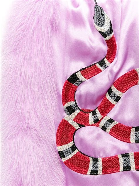 gucci snake embroidered coat|net a porter Gucci coats.